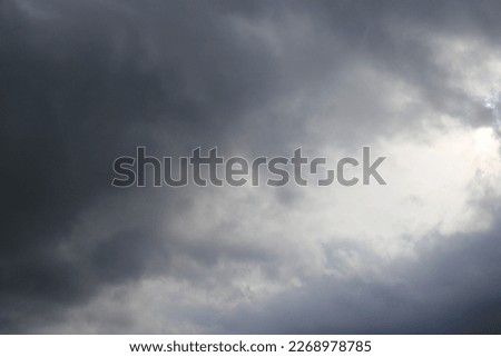 Dark sky with rain clouds