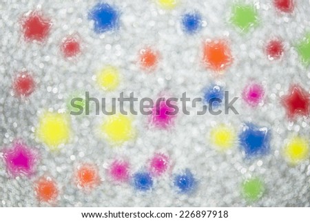 background of colorful stars with blur