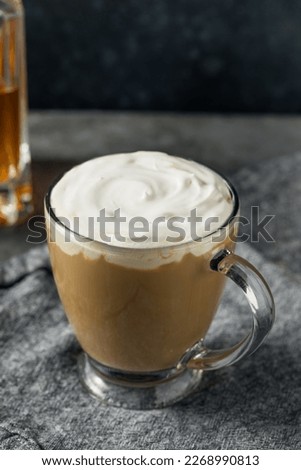 Boozy Refreshing Irish Coffee Cocktail with Whipped Cream