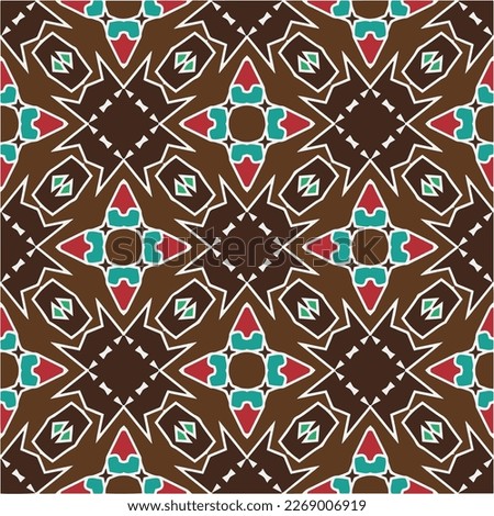 
Seamless vector background with repeat pattern.Abstract ethnic rug ornamental seamless pattern.Perfect for fashion, textile design, cute themed fabric, on wall paper, wrapping paper and home decor.