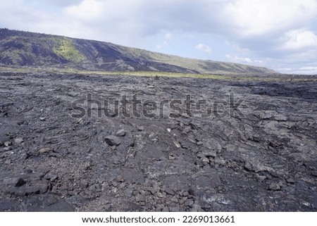 lava field in Big island in Hawaii