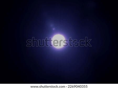 blue led light on black background