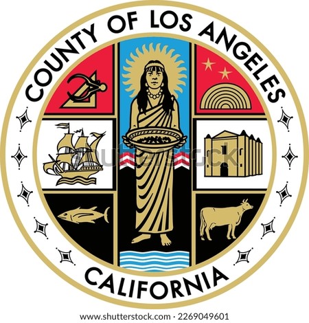 SEAL OF LOS ANGELES COUNTY CALIFORNIA USA Royalty-Free Stock Photo #2269049601