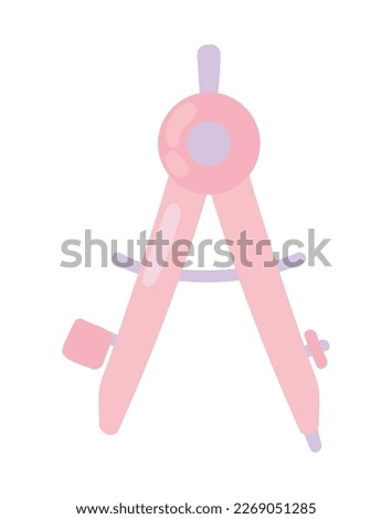 compass school supply icon isolated