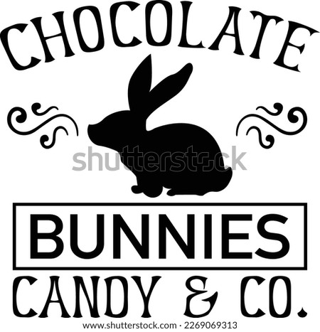 chocolate bunnies candy  co. t-shirt