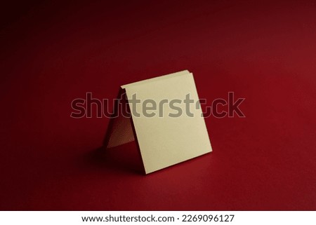 Blank adhesive note paper with copy space