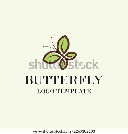 Premium Elegant Butterfly S Infinity Logo Design