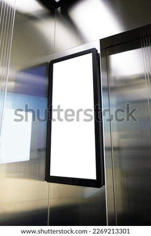 Mock-up of information board, guide information board Royalty-Free Stock Photo #2269213301