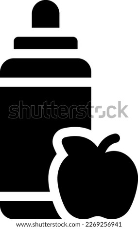 apple  Vector illustration on a transparent background. Premium quality symmbols. Glyphs vector icons for concept and graphic design. 
