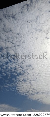 View of blue clouds in the sky during the day