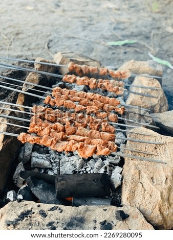 A picture of outdoor BBQ