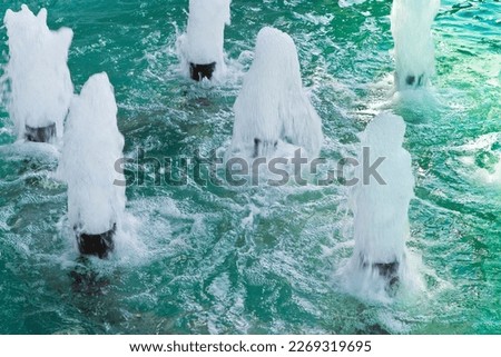Fresh water in a fountain - wellbeing concept - healthy lifestyle Royalty-Free Stock Photo #2269319695