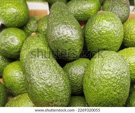 Fresh organic avocado at market.