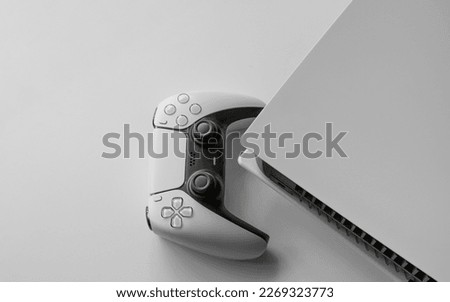 Next Generation console and controller in close view