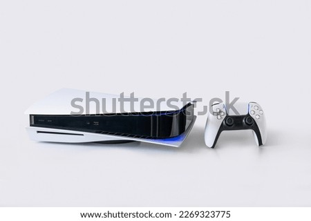 Next Generation console and controller isolated Royalty-Free Stock Photo #2269323775