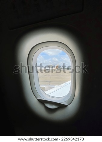 The view from the airplane window