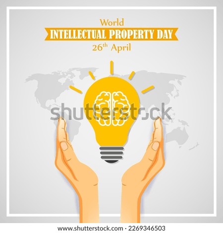 Vector illustration concept of World Intellectual Property Day Royalty-Free Stock Photo #2269346503