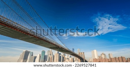 New York Panorama. Brooklyn Bridge
