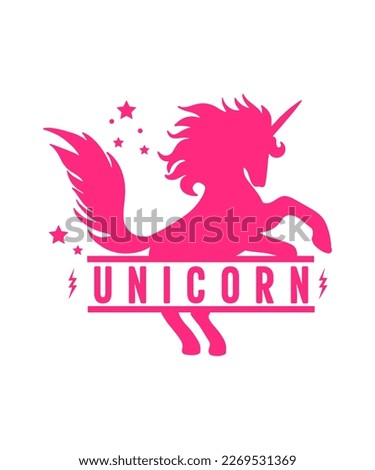Sparkle like a unicorn illustration vector tshirt design