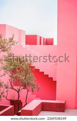 Colourful minimalism architecture in Spain Royalty-Free Stock Photo #2269538149