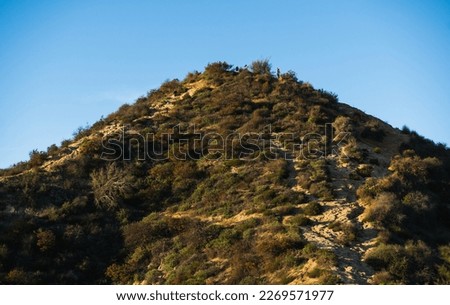 Runyon Canyon Park in Los Angeles, California. An amazing hiking destination for the best views of LA and the Hollywood sign. Royalty-Free Stock Photo #2269571977