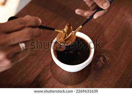Barista preparing to test and inspecting the quality of coffee,selective focus
 Royalty-Free Stock Photo #2269631639