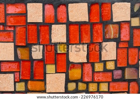 Glossy mosaic. Abstract seamless background. 