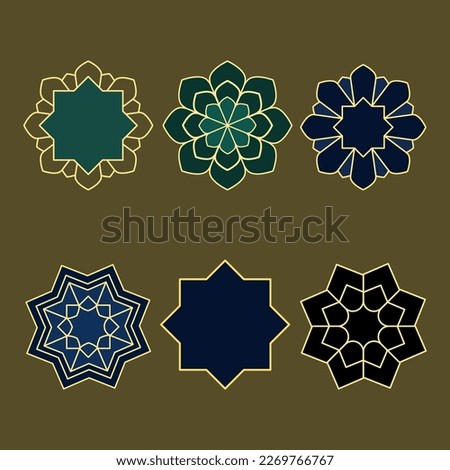 Islamic mandala for invitation design and Islamic holidays
