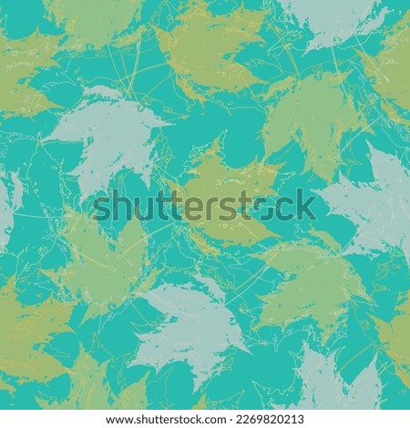 Tropical seamless pattern with dotted palm leaves silhouettes in retro colors. Jungle stipple vector art. Luxury halftone art. Exotic background for summer design, swimwear, t-shirt, fabric, wallpaper
