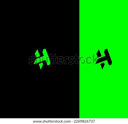 TH, HT, H Letter Logo Vector Template Abstract Monogram Symbol 