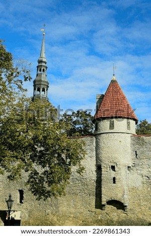 Beautiful scenery of Tallinn, the capital of Estonia