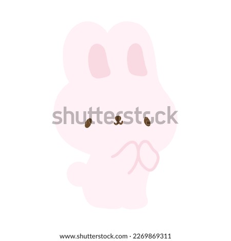Easter Day Cute Element on White Background Collection 