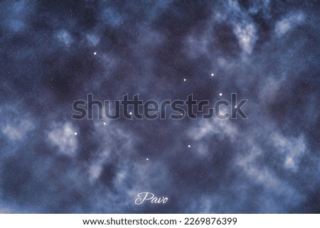Pavo star constellation, Brightest Stars , Peacock constellation