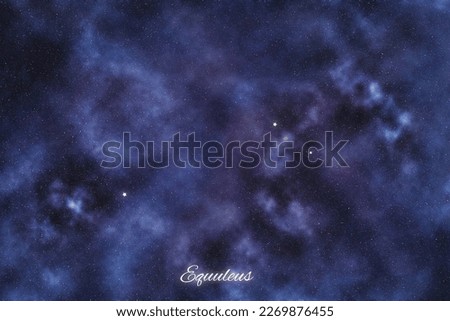 Equuleus star constellation, Brightest Stars, Pony constellation, Little Horse