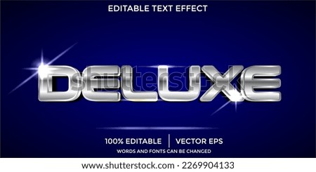 editable vector text effect golden deluxe with glitter Royalty-Free Stock Photo #2269904133