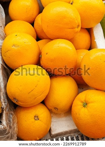 Close up of oranges at the market