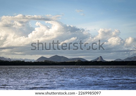Wave-shaped clouds in the late afternoon on Caieiras Island.