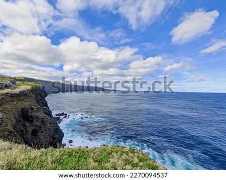 Beautiful shoreline in the Azores Islands