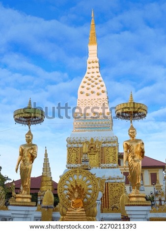 relics, buddhist temple Photos of Thai temples in Nakhon Phanom province. Royalty-Free Stock Photo #2270211393