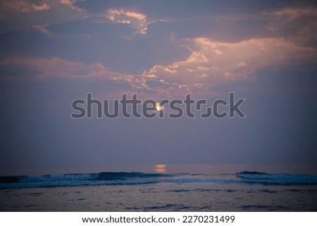 beautiful sunset background in Lakshadweep islands