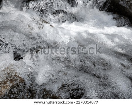 Stream of water in the river