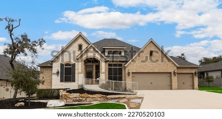 A stone home on a sunny day  Royalty-Free Stock Photo #2270520103