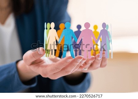 Diversity And Inclusion. Business Employment Leadership. People Silhouettes Royalty-Free Stock Photo #2270526717
