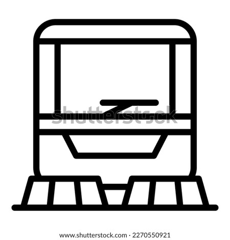 Garbage sweeper icon outline vector. Road truck. Machine vehicle