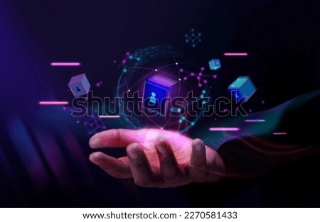 concepts hand futuristic graphic connecting people global business vertical image