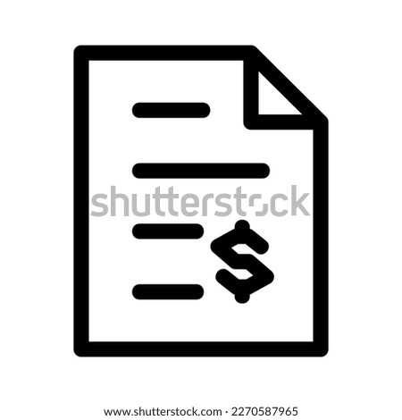 financial documents icon or logo isolated sign symbol vector illustration - high quality black style vector icons