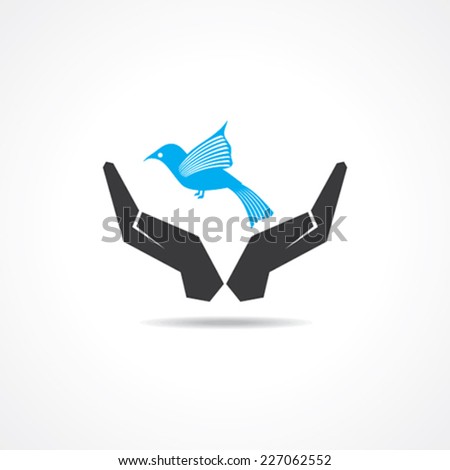 save bird concept stock vector