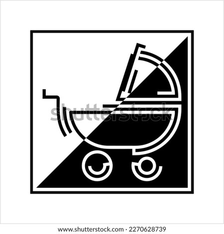 Baby Carriage Icon Vector Art Illustration