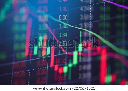 Stock market graph trading analysis investment financial, stock exchange financial or forex graph stock chart graph business crisis crash loss and grow up gain and profits win up trend growth money Royalty-Free Stock Photo #2270671821