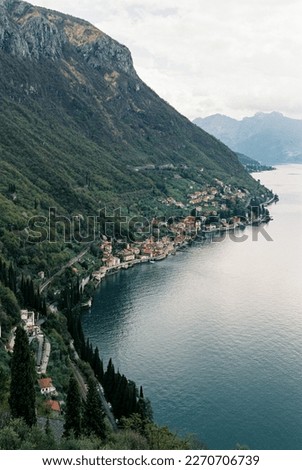 Small town on the shores of Lake Como. Varenna, Italy